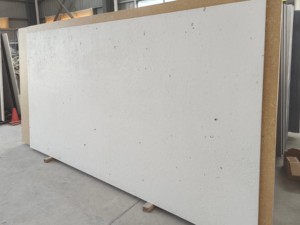 DECHITON HC-681 (Série <span class=keywords><strong>Calcaire</strong></span>) Dalle de quartz moderne inorganique blanc neige moucheté pour cuisine/plancher/table/salle à manger/mur - Product Image 5