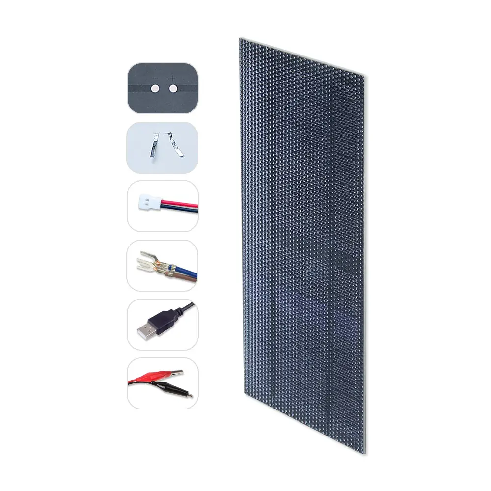 미니 유연한 태양 전지 패널 소형 태양 전지 모노 고효율 전력 버드 피더 태양 전지 패널 USB 충전기