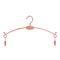 Vente en gros, couleur personnalisée or Rose pour femmes, soutien-gorge de Bikini cintres en métal avec Clips réglables