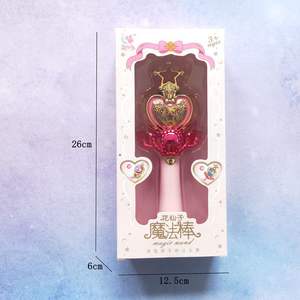 RICHSHINING - Juguete Luminoso al por Mayor para Niños, Cetro de <span class=keywords><strong>Reina</strong></span> con Música, Varita de Princesa LED con Forma de Corazón y Luna para Regalo Exquisito en Días Festivos - Product Image 5