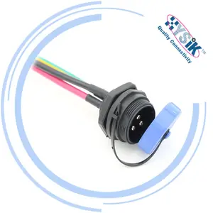 High quality SP21 Waterproof Male 2 3 4 5 7 9 12Pin Panel Mount Connector Screw Termination With threaded coupling connector
