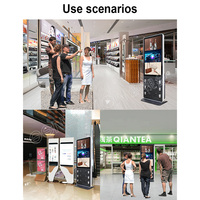 Estación de Carga Pública con Pantalla LCD Publicitaria de 43 Pulgadas, Kiosco de Carga para Teléfonos con Casillero de Seguridad