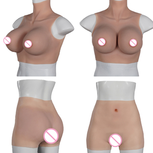 Pechos de silicona artificiales de tamaño real para hombre, realistas, para crossdresser, con bragas de silicona de trasero grande y vagina. - Product Image 2