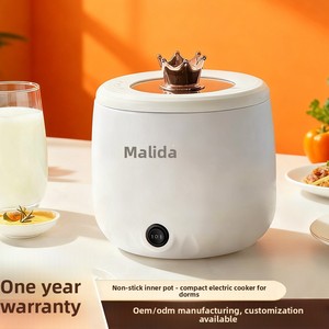 หม้อหุงข้าวไฟฟ้าขนาด 1.8 ลิตร ฝาแก้ว ตัวเครื่องพลาสติก ควบคุมด้วยระบบกลไก ใช้ในบ้านอเนกประสงค์ เหมาะสำหรับหอพักนักศึกษา ประหยัดพลังงาน - Product Image 2