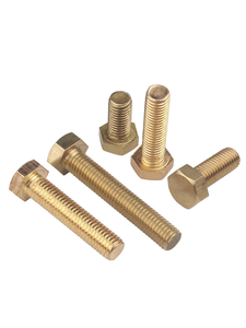 Perno y Tuerca Hexagonales de Latón de Alta Resistencia DIN933 DIN931 con Acabado Liso - Product Image 4