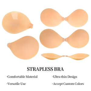 Sujetador de Silicona para Mujer, con Relleno Extraíble, Copa 3/4, Sin Tirantes, Invisible, Sexy, Ropa Interior de Moda - Product Image 4