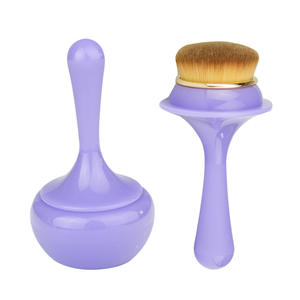 Pennello Professionale per Fondotinta Liquido con Design Avanguardista, Colore Rosa Luminoso, Alta Qualità, Miscelazione Personalizzata, Tubo Piatto - Product Image 3