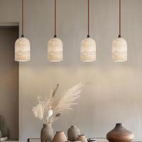 Lustre de style Wabi-Sabi pour restaurant, hôtel, B&B, lampe de table, îlot, bureau, chambre à coucher, chevet, lustre en pierre jaune de grotte
