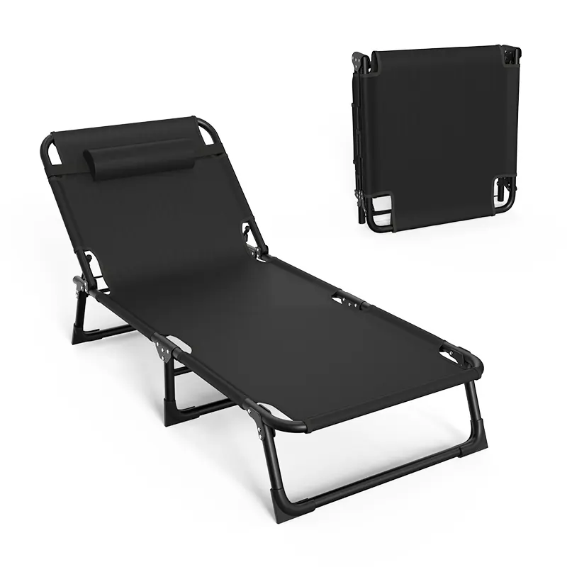 접이식 데크 의자 휴대용 야외 여름 캠핑 설치 무료 레저 경량 접이식 비치 의자