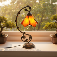 Lampe de table d'art rétro américaine pour salon, restaurant, chambre, bureau, villa, hôtel, café, bar, décoration intérieure, allée, lampe de lecture Lotus