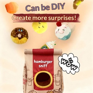 ของเล่นสุนัขแบบใหม่ ดีไซน์ฮัมบูร์ก ของเล่นสัตว์เลี้ยงแบบมีเสียงบีบ ของเล่นตุ๊กตาผ้าสำหรับสุนัข ขายส่ง - Product Image 3