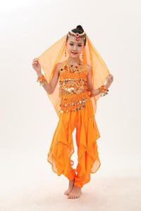 सबसे सस्ती बेली डांस पोशाक भारतीय डांस ड्रेस में बच्चों के लिए पेट - Product Image 4