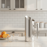 Pichet à eau en acier inoxydable de qualité supérieure, carafe de service, distributeur de boissons commercial pour hôtel, restaurant, bar, buffet, traiteur