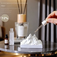 Coffret Cadeau Luxe Bougie Artisanale en Cire de Soja Parfumée Montagne et Diffuseur à Bâtonnets – Collection Parfums Haut de Gamme pour Aromathérapie Chambre