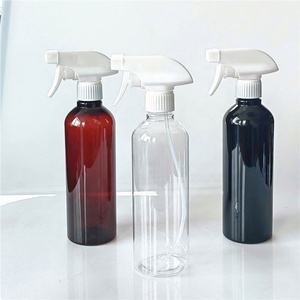 500ml 500 ml 17 0z 17oz Customized PET Black Empty Cleaner Trigger Spray <b>Bottle</b> - Product Image 2