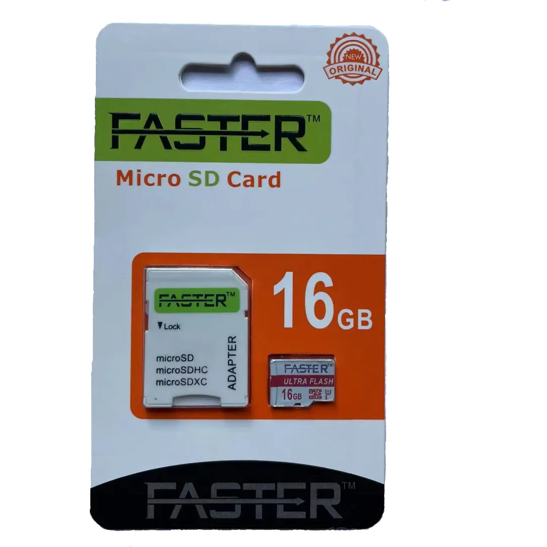 FASTER Wholesale SD 64GB Micro Flash SD Memory Card 8GB 64GB 128GB Class 10 U3 Mini Flash Memoria 32GB TF SD Kort 16GB Memory Ca