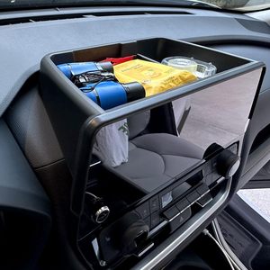 Scatola di immagazzinaggio del cruscotto dello schermo della Console centrale con vassoio portaoggetti antiscivolo nero - Product Image 3