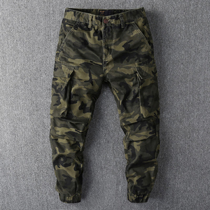 Pantalon cargo camouflage surdimensionné personnalisé unisexe, coupe ample avec grandes poches, style streetwear, vente en gros, marque privée, pantalon cargo pour hommes - Product Image 3