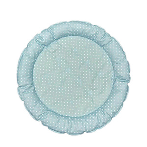 Alfombra refrescante redonda para mascotas YS con diseño de lunares, cama para perros, almohadilla de hielo de verano, material plástico para perros - Product Image 1