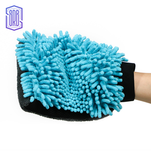 Herramientas para detalles de automóviles Guante de microfibra Limpieza de automóviles Chenille Wash Mitt Chenille <span class=keywords><strong>Car</strong></span> Wash Mitt Grey - Product Image 4