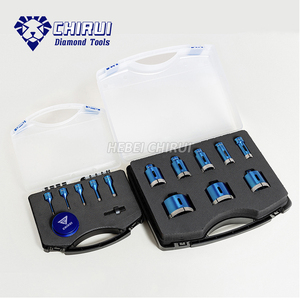Kit de scies cloches en céramique et porcelaine à diamant matriciel, très vendu, pour carreaux et marbre, avec embouts de perçage Arix - Product Image 5