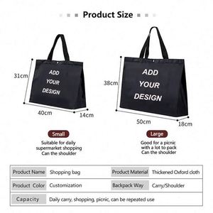Bolsas de Compras con Logotipo Personalizado, Estilo Casual y Versátil, Bolsa de Compras Plegable de Poliéster de Gran Capacidad - Product Image 6