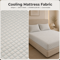 Tissu de matelas en PE haute densité rafraîchissant 320 g/m² 220 cm, respirant, pour protections de matelas et literie, conforme REACH