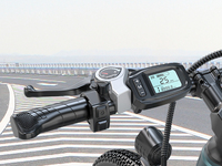 Vélo de montagne électrique Lady GT900 26 pouces, cadre en acier inoxydable, suspension avant, double frein à disque, 21 vitesses, moteur arrière sans balais 36V