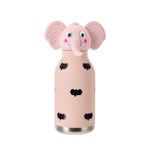Nouvelle bouteille isotherme de voyage en acier inoxydable à double paroi de 450 ml, design mignon personnalisé en silicone de style dessin animé - Product Image 1