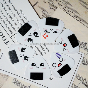 Cheerhas Thương Hiệu Tại Chỗ Hàng Hóa Vui Nhật Bản Sushi Biểu Tượng Cảm Xúc Mô Hình Tùy Chỉnh In Celluloid Tấm 0.46Mm Hình Dạng Tam Giác Guitar Chọn - Product Image 4