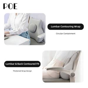Coussin de soutien lombaire ergonomique professionnel en mousse à mémoire de forme, en soie de lait, anti-acariens, antistatique, amovible - Product Image 2