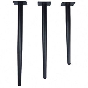 Patas Metálicas Cónicas Negras para Muebles - Versátiles para Mesa de Comedor, Sofá, Armario, Barra de Café, Silla, Mueble de Exterior, Cocina, Hoteles - Product Image 3