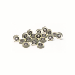 Miniatur 685RS 685 2RS bantalan katrol, karet PU dilapisi bantalan rol untuk mesin hitung ATM 5*16*5mm - Product Image 4