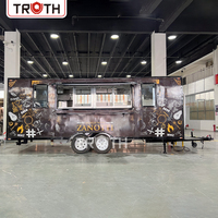 Camion de restauration de pizzas et de snacks entièrement équipé et abordable, avec cuisine complète, certifié DOT