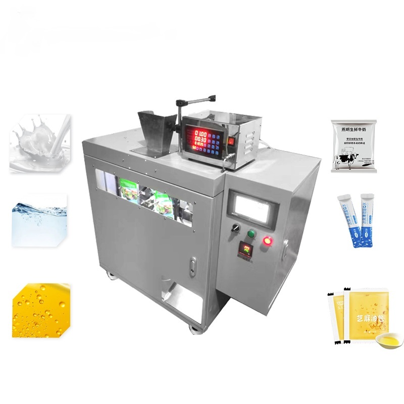 Machine à emballer automatique de remplissage de sac de poche Premade de Doypack d'huile d'eau de lait de jus liquide