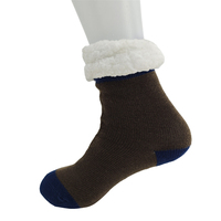 Chaussettes de sport d'hiver épaisses et chaudes OEM, antidérapantes, pour l'intérieur, chaussettes de sport personnalisées avec grip pour femmes