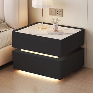 Mesa <span class=keywords><strong>de</strong></span> <span class=keywords><strong>Noche</strong></span> Inteligente <span class=keywords><strong>de</strong></span> <span class=keywords><strong>Diseño</strong></span> Moderno, Multifuncional, con Carga Inalámbrica, <span class=keywords><strong>de</strong></span> Lujo, con Superficie <span class=keywords><strong>de</strong></span> Madera, para Apartamentos y Hoteles - Product Image 2