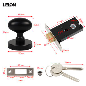 Serratura a sfera a scomparsa resistente a forma di uovo d'oca con foro di emergenza, interasse 60mm, 3 chiavi per porte di casa e appartamento - Product Image 5