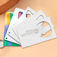 סיטונאי כרטיס פותחן אישית מותאם אישית מתכת נירוסטה עסקים כרטיס בירה בקבוק פותחן