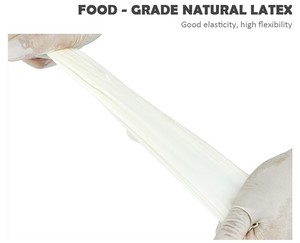Malaysia Manufacturer Disposable Latex Examination Gloves Powder Free 5MIL Thick 24CM Length Cut Edge Cuff Smooth General - Product Image 6