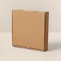 Boîte à pizza personnalisée pour crêpes, gaufres, cornets et emballages de repas - Boîte alimentaire en papier kraft avec matériaux recyclés