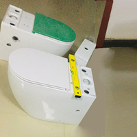 Siège de toilette ergonomique à rabat pour personnes âgées et handicapées, monobloc, accessible, pour hôpital public, salle de bain sanitaire, armoire de toilette pour seniors