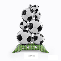 CYmylar 4D Debout Air Football Ballons Football Trophée Feuille Mylar Ballons pour Garçons Football Thème Fête Décor
