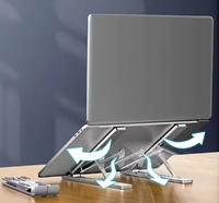 Support d'ordinateur portable réglable en hauteur de table portable, support vertical pour ordinateur portable en alliage d'aluminium