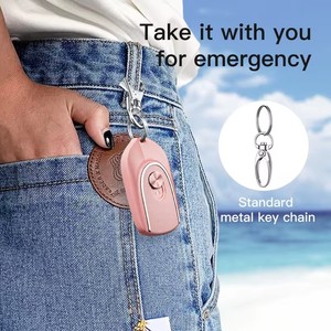 Nouveau Design Mini Banque d'Alimentation Portable et Fine de 1200 mAh <span class=keywords><strong>2</strong></span> en 1 avec Chargeur Sans Fil et Porte-Clés pour Téléphone Mobile Type-C - Product Image 3