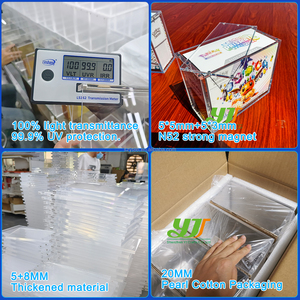 présentoir en acrylique transparent sur mesure pour boîtes de boosters <span class=keywords><strong>Pokémon</strong></span>, avec fermeture magnétique UV - Product Image 3