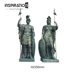 Statue en pierre moulée d'ange sculptée à la main grandeur nature pour jardin extérieur - Product Image 5