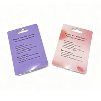 Emballage en blister thermoscellable en plastique recyclable de luxe avec carte imprimée pour l'emballage de bijoux et de boucles d'oreilles, emballage écologique
