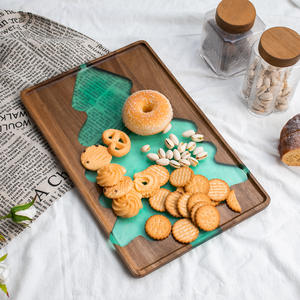 レジンリバーティーカップトレイ,家庭用フレッシュフルーツスペリングアカシアウッド直接販売 - Product Image 1