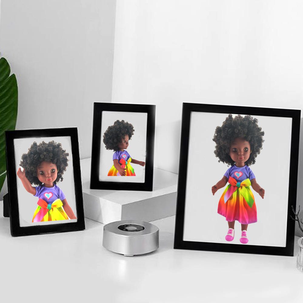 Оптовая продажа, новая виниловая игрушка 2023, восхитительная Модная Кукла для девочек, 13 дюймов, американские афрочерные куклы с розовой обувью